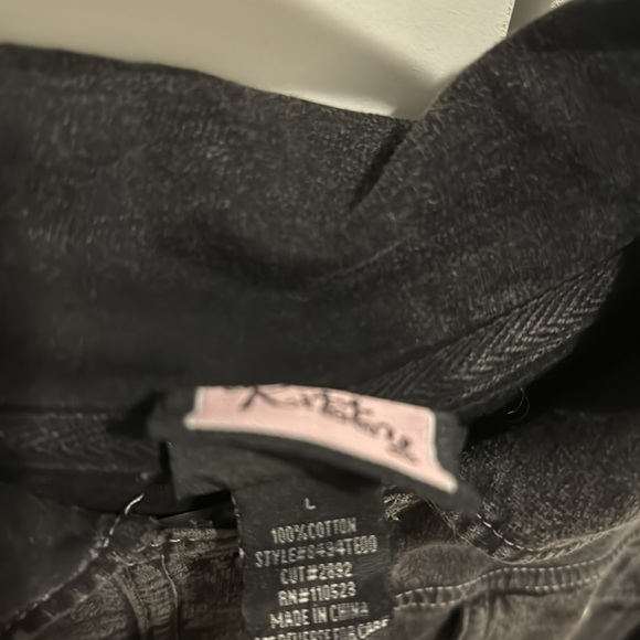 L.A Kitty Black cotton faux jean black jacket - Picture 6 of 6